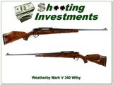 Weatherby Mark V Deluxe 340 Wby German 26” Excellent 1970 Rifle - 1 of 4