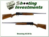 Browning A5 Twenty 20 Ga Belgium Shotgun 1970 26” IC VR Excellent - 1 of 4