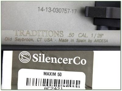 Silencerco Maxim 50 Cal Suppressed Muzzleloader NIB Unfired Rare - Image 4 of 4