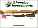 Ruger No. 1 S 44 Rem Mag 20” Rifle LNIB Excellent w Rings 2020 - 1 of 4