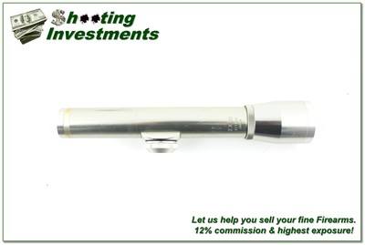 Nikon Pre Monarch 2x20mm Stainless Silver Japan Handgun Scope w Duplex Reticle and Covers - Image 4 of 4