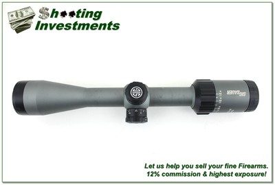 Sig Sauer Whiskey 3 4-12x40mm Graphite Rifle Scope w Illuminated Quadplex Reticle - Image 3 of 5