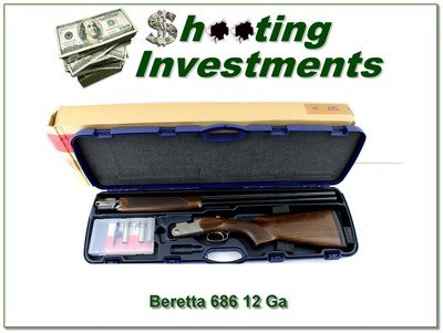 Beretta 686 Silver Pigeon 12 Ga 30” w Box, Case, and Chokes Excellent - Image 1 of 4