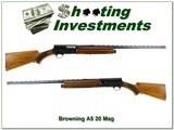 Browning A5 Magnum Twenty 20 Ga Belgium 28” VR Mod 1968 - 1 of 4