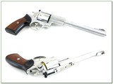 Ruger Super Redhawk 44 Mag 9.5” Stainless Revolver w Box and Rings 1988 - Image 3 of 4