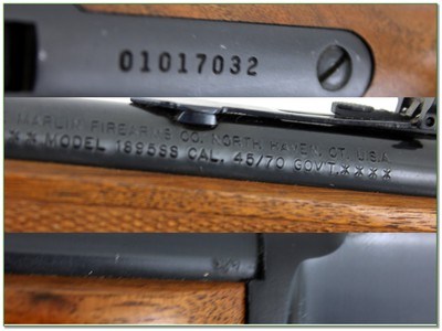 Marlin Model 1895SS 45-70 JM Marked 22” Lever Rifle 1999 Excellent - Image 4 of 4