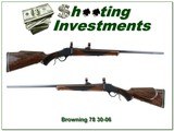 Browning Model 78 30-06 26” Octagonal Rifle B78 w Rings looks unfired - 1 of 4