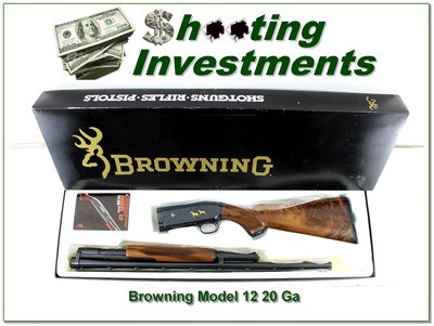 Browning Model 12 20 Ga Grade V High Grade 26” Mod XX Wood LNIB - Image 1 of 4
