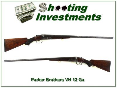 Parker Brothers VH 12 Ga 30in Damascus barrels made in 1908 - Image 1 of 4