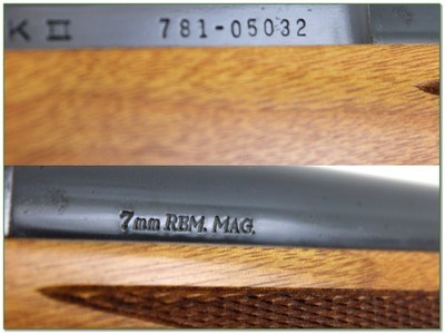 Ruger M77 Mark II LH 7mm Rem Mag 24” Rifle 1993 Excellent w Rings - Image 4 of 4