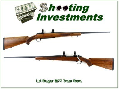 Ruger M77 Mark II LH 7mm Rem Mag 24” Rifle 1993 Excellent w Rings - Image 1 of 4