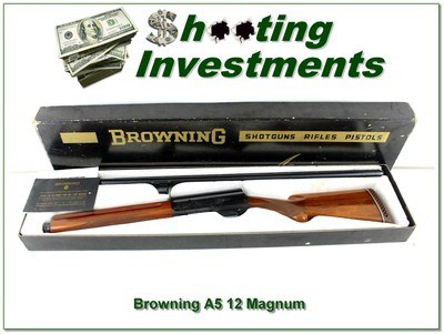 Browning A5 Magnum Twelve 12 Ga Belgium 28” VR F w Box 1962 - Image 1 of 4