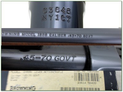 Browning Model 1886 45-70 Govt Carbine ANIB Excellent - Image 4 of 4