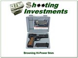 Browning Hi Power 9mm Belgium 5” Pistol NNIB 1996 w 2 Magazines - Image 1 of 4