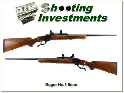Ruger No. 1 B Standard 6mm Rem 26” Rifle w Rings 1982 - Image 1 of 4
