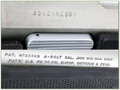 Browning A Bolt II LH 300 Win Mag Stainless Stalker 26” w BOSS Excellent - Image 4 of 4