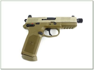 FN FNX-45 Tactical 45 ACP FDE 6” Threaded Pistol LNIC with Extras - Image 2 of 4