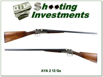 AYA No. 2 Sidelock 12 Ga SXS Engraved Case Color 28” M / F Shotgun - Image 1 of 4