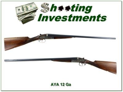 AYA No. 2 Sidelock 12 Ga SXS Engraved Case Color 28” IC / M Excellent - Image 1 of 4