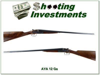 AYA No. 2 Sidelock 12 Ga SXS Engraved Case Color 29” M / F Excellent - Image 1 of 4