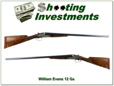 William Evans SXS 12 Ga Engraved 28” IC / M Shotgun - Image 1 of 4
