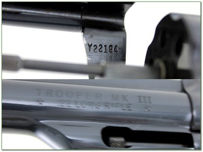 Colt Trooper II 22 LR 8in blued collector! - Image 4 of 4