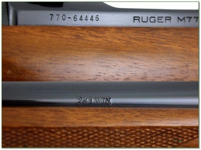 Ruger M77 Lightweight 243 Win 20” Red Pad 1986 Rifle - Image 4 of 4