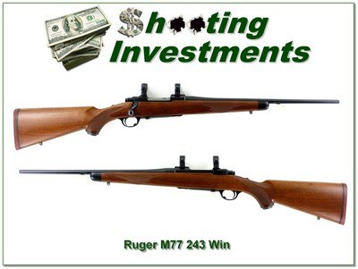 Ruger M77 Lightweight 243 Win 20” Red Pad 1986 Rifle - Image 1 of 4