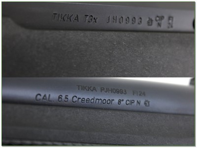 Tikka T3x 6.5 Creedmoor 24” Threaded Rifle NIB Unfired - Image 4 of 4