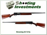 Browning A5 Light Twelve 12 Ga Belgium 28” VR F 1960 Excellent