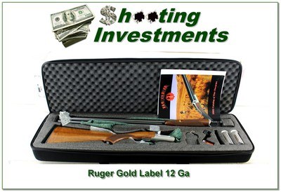 Ruger Gold Label 12 Ga SXS 28” w Chokes NIC Excellent 2004 Unfired - Image 1 of 4