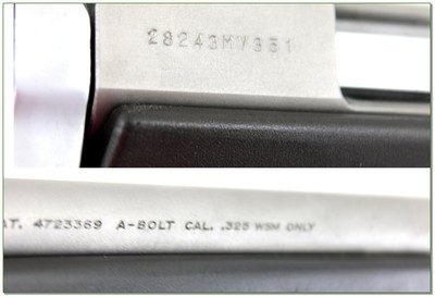 Browning A Bolt II 325 WSM Stainless Stalker 23” Rifle Near New - Image 4 of 4