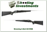 Browning A Bolt II 325 WSM Stainless Stalker 23” Rifle Near New