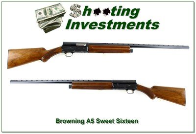 Browning A5 Sweet Sixteen 16 Ga Belgium 28” Mod VR 1955 Excellent - Image 1 of 4