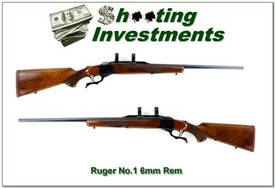 Ruger No. 1 6mm Rem 200th Year Liberty Pre Warning 26” w Rings 1976 Excellent Wood - Image 1 of 4