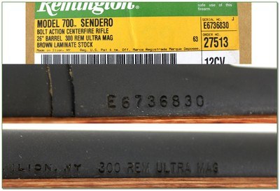 Remington 700 Sendero 300 RUM Laminate 26” HB NIB Appears Unfired Rare - Image 4 of 4