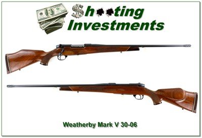 Weatherby Mark V Deluxe 30-06 9 Lug 26” w Accubrake Excellent Rare - Image 1 of 4