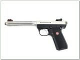 Ruger MK III Hunter Stainless Fluted 22 LR 6.88” Threaded w Box and Extra Mag - Image 2 of 4