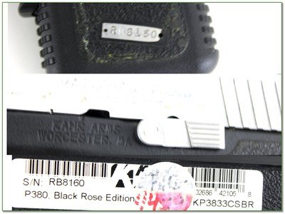 Kahr P380 Black Rose Edition 380 with laser grip adaptor - Image 4 of 4