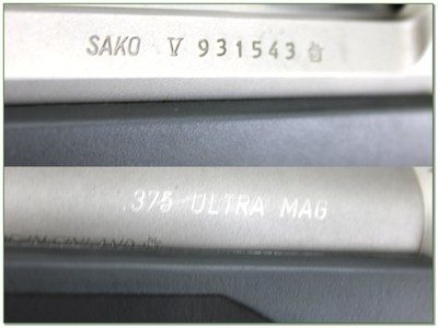 Sako V Stainless 375 Ultra Mag RUM 27” Rifle - Image 4 of 4