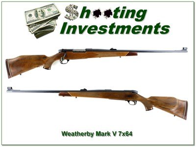 Weatherby Mark V Deluxe 7x64 Rare Factory 26” Rifle looks unfired! - Image 1 of 4
