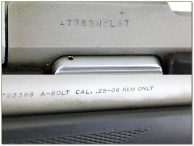 Browning A Bolt Stainless Stalker LH 25-06 Rem 22” Rifle Rare - Image 4 of 4