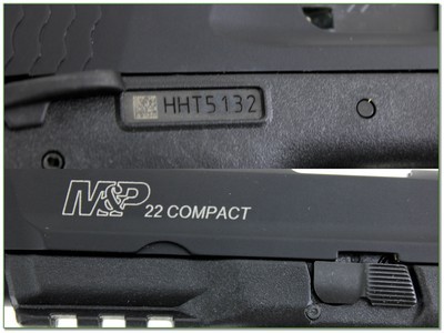 Smith & Wesson M&P 22 Compact 22 LR Threaded 3.5” Pistol w Box - Image 4 of 4