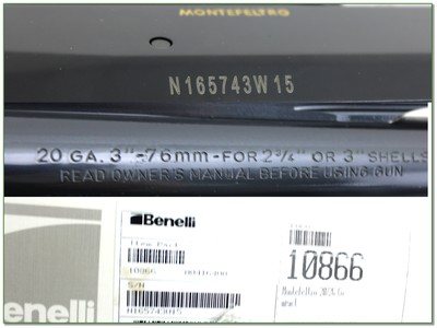 Benelli Montefeltro 20 Ga 26” Compact LNIB Shotgun - Image 4 of 4