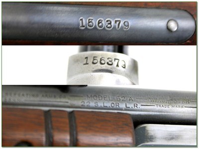 Winchester Model 62A 22 LR or Short 23” Pump Rifle 1942 - Image 4 of 4