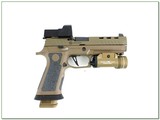 Sig Sauer P320 DH3 Custom Works 9mm Coyote Tan w Case, Light, and 4 Mags - Image 2 of 4