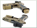 Sig Sauer P320 DH3 Custom Works 9mm Coyote Tan w Case, Light, and 4 Mags - Image 3 of 4