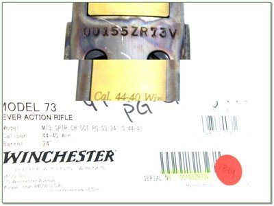 Winchester Model 73 Sporter 44-40 Win 24” Octagonal LNIB Rifle - Image 4 of 4