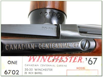 Winchester Model 94 30-30 Canadian Centennial Carbine 20” Rifle LNIB - Image 4 of 4