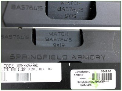 Springfield XD-m Elite 9mm 5.5in in box with 3 mags Exc Cond - Image 4 of 4